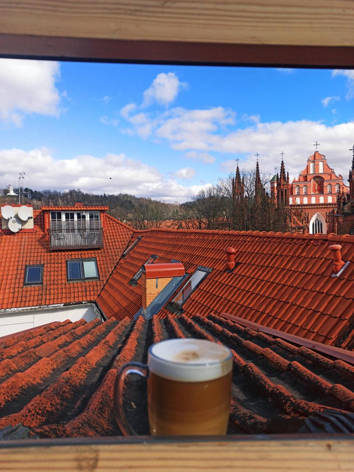 Private Sauna & 4 Bedrooms Old Town Rooftop Apartment Vilnius Bagian luar foto